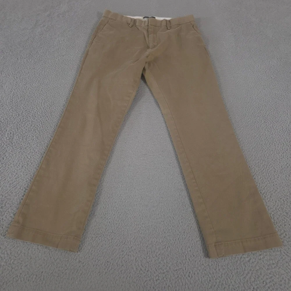 Banana Republic Pants Mens 34x32 Tan Slim Rapid Movement Chino Stretch Cotton